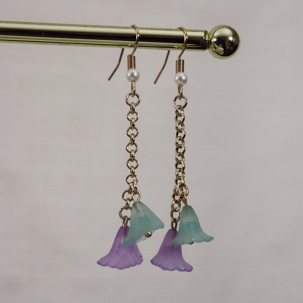 Indigo Blossom Dangles