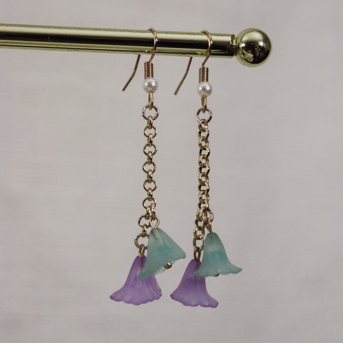 Indigo Blossom Dangles