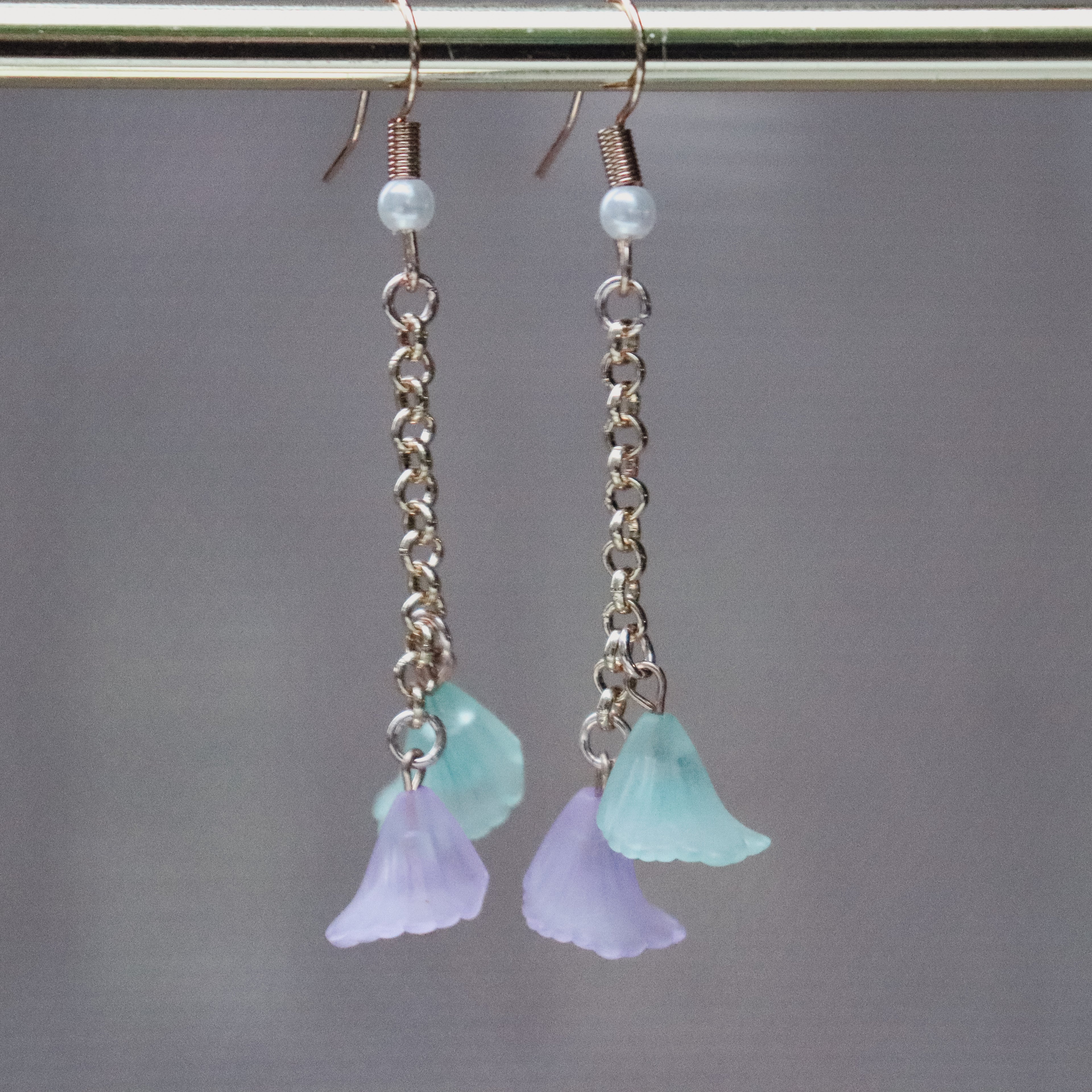 Indigo Blossom Dangles